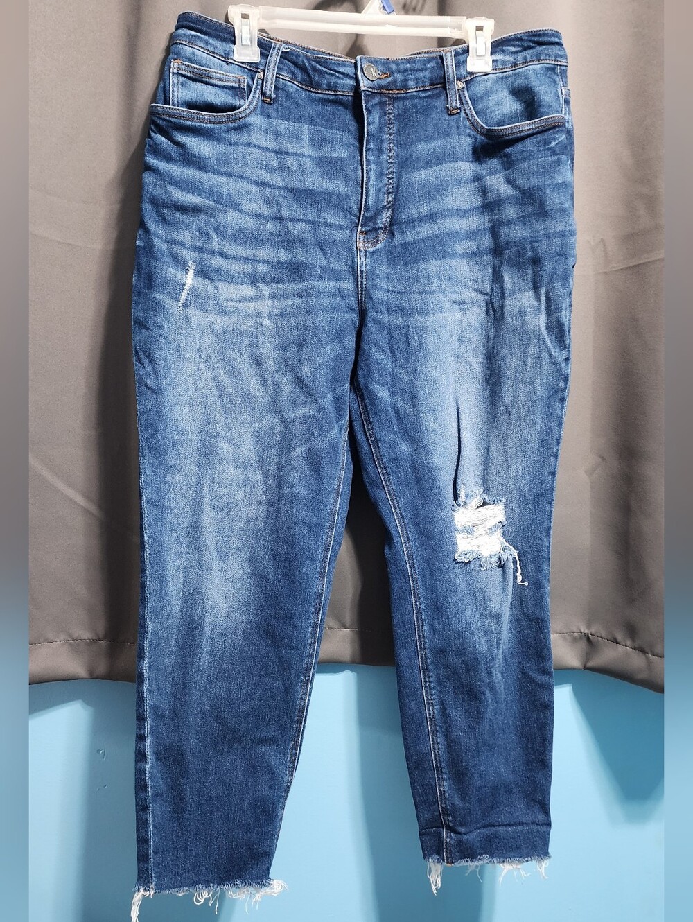 KUT From The Kloth Rachael Fab Ab High Rise Mom Jeans 16W